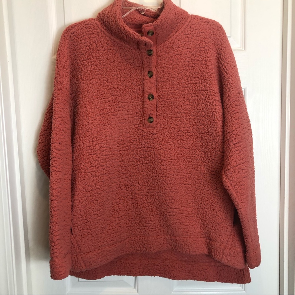 Aerie Oversized Fleece Sherpa with Pockets. Size M